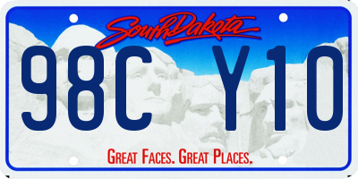 SD license plate 98CY10