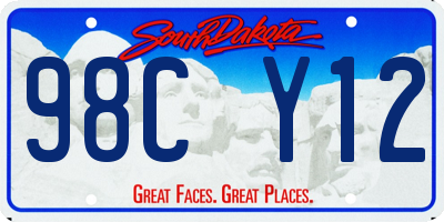 SD license plate 98CY12