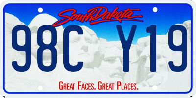 SD license plate 98CY19