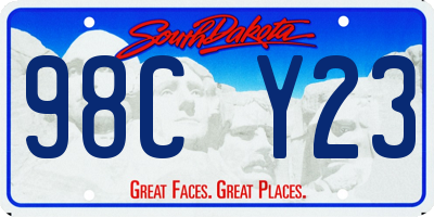 SD license plate 98CY23