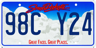 SD license plate 98CY24
