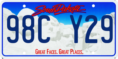 SD license plate 98CY29
