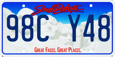 SD license plate 98CY48