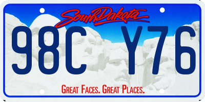 SD license plate 98CY76