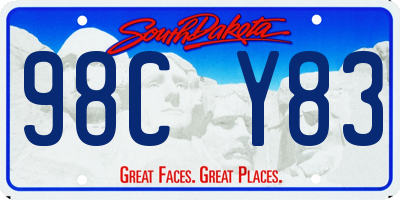 SD license plate 98CY83