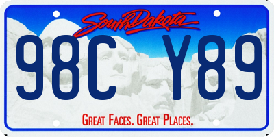 SD license plate 98CY89