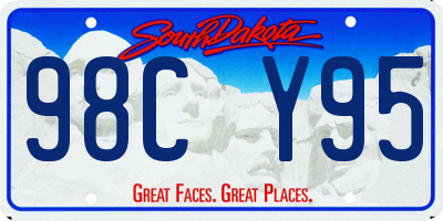 SD license plate 98CY95