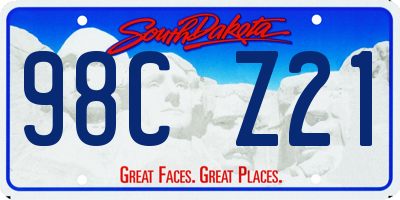 SD license plate 98CZ21
