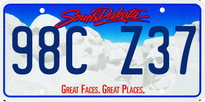 SD license plate 98CZ37