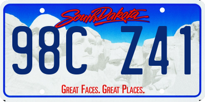 SD license plate 98CZ41