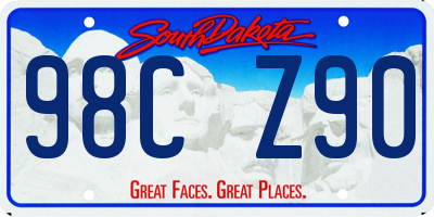 SD license plate 98CZ90