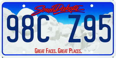 SD license plate 98CZ95