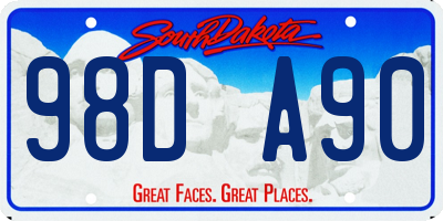 SD license plate 98DA90