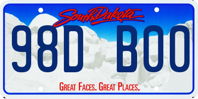 SD license plate 98DB00