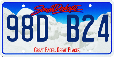 SD license plate 98DB24