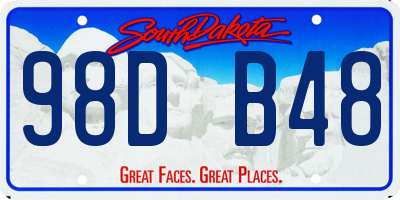 SD license plate 98DB48