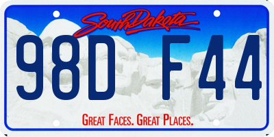 SD license plate 98DF44
