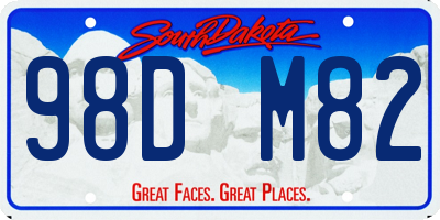 SD license plate 98DM82