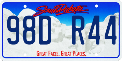 SD license plate 98DR44