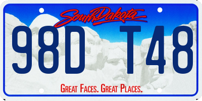 SD license plate 98DT48