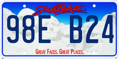 SD license plate 98EB24