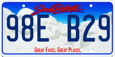 SD license plate 98EB29