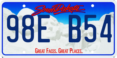 SD license plate 98EB54
