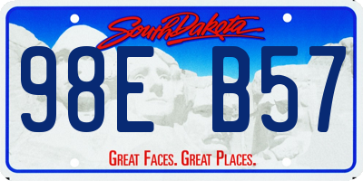 SD license plate 98EB57
