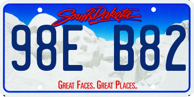 SD license plate 98EB82