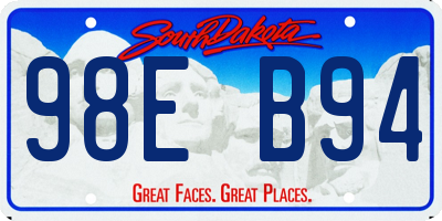 SD license plate 98EB94