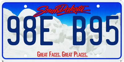 SD license plate 98EB95