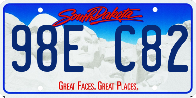 SD license plate 98EC82