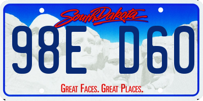 SD license plate 98ED60
