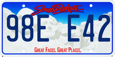 SD license plate 98EE42