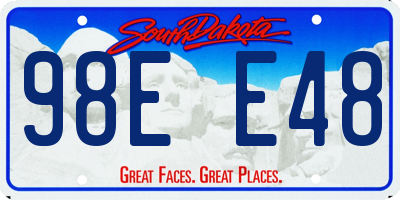 SD license plate 98EE48