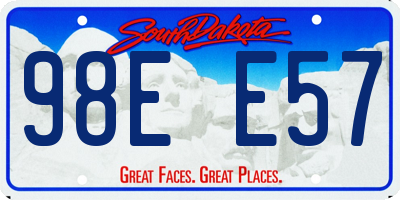 SD license plate 98EE57