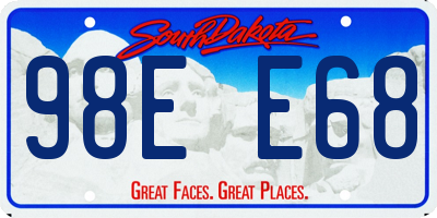 SD license plate 98EE68