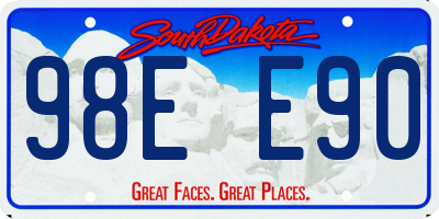SD license plate 98EE90