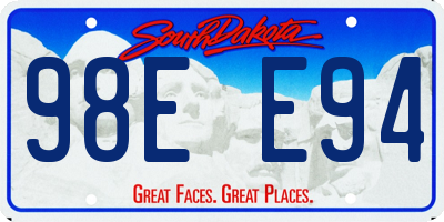 SD license plate 98EE94
