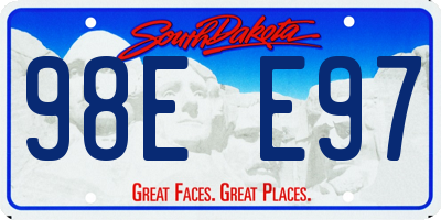 SD license plate 98EE97
