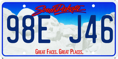 SD license plate 98EJ46