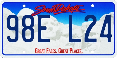 SD license plate 98EL24