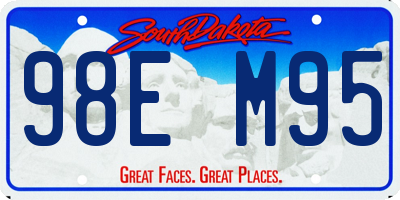 SD license plate 98EM95