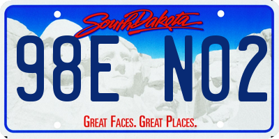 SD license plate 98EN02