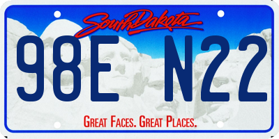 SD license plate 98EN22