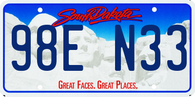 SD license plate 98EN33
