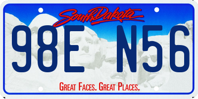 SD license plate 98EN56