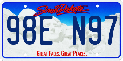 SD license plate 98EN97