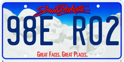 SD license plate 98ER02