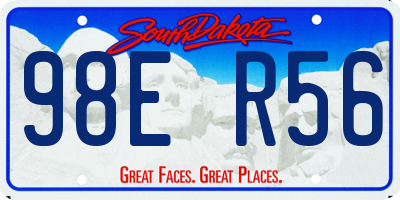 SD license plate 98ER56